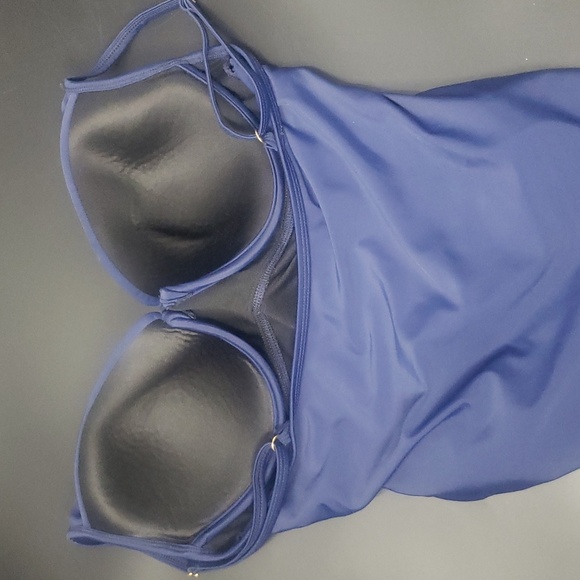 Hilor Slimming Navy High Cut One Piece Swimsuit Size 12 - Picture 8 of 10